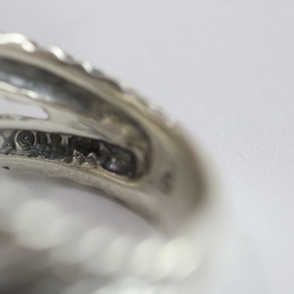 David Yurman 11mm Prasiolite Albion Diamond Ring - Picture 6 of 8